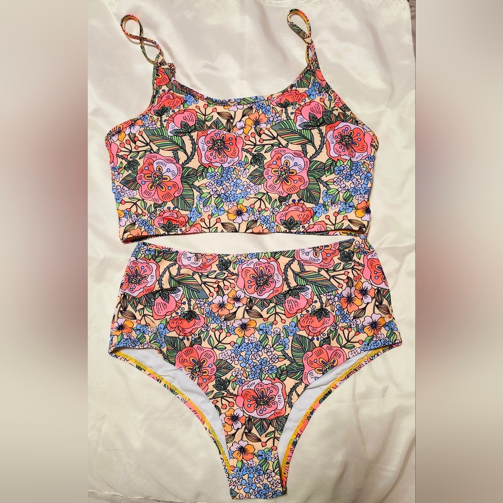 Floral Two-Piece Swimsuit